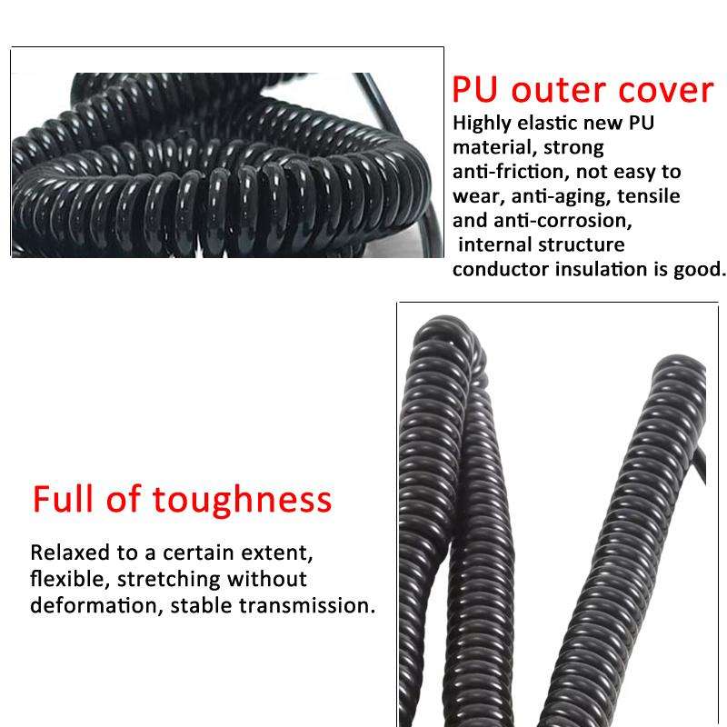 For CNHTC SINOTRUK HOWO SITRAK Four Way Monitoring Camera Spring Wire 8m