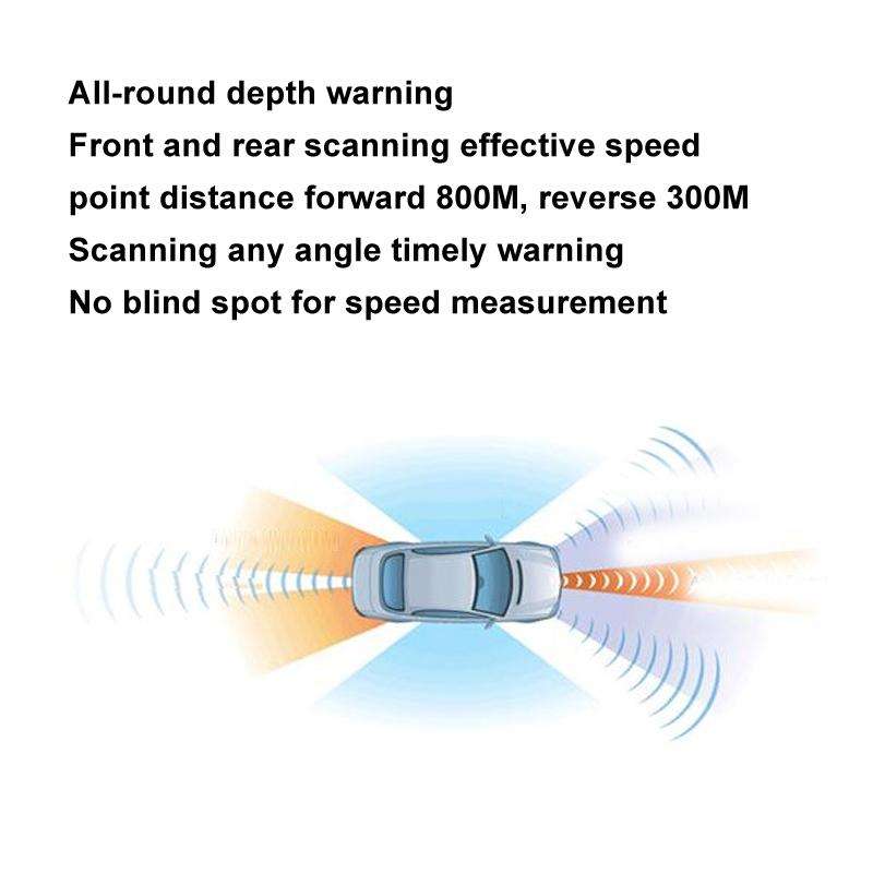 Car Mobile Radar Speed Detector Car Electronic Dog, Support English / Russian