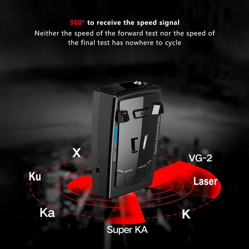RAD2000 Car Lidar Speed Detector Car Electronic Dog, Support English/Russian