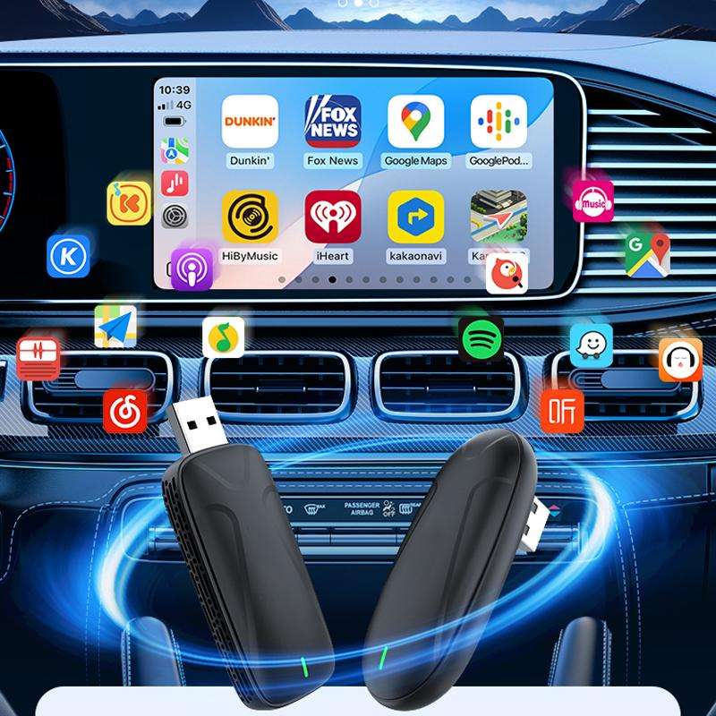 Original Carplay Wired To Wireless Box Adapter Car Connect Android Box, Model: MINI SE X2AIR Black