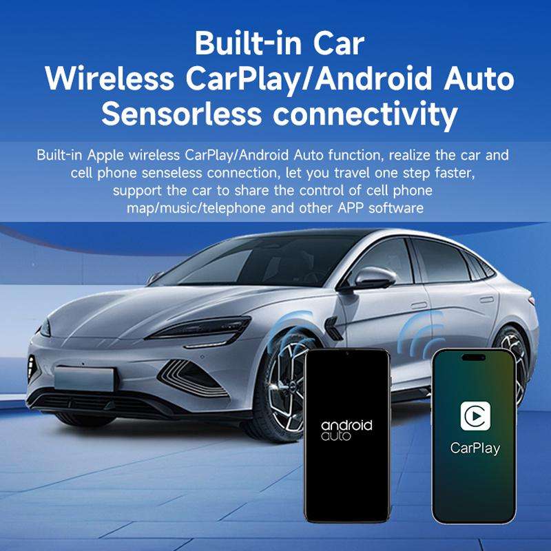 Original Carplay Wired To Wireless Box Adapter Car Connect Android Box, Model: MINI SE X2AIR Black