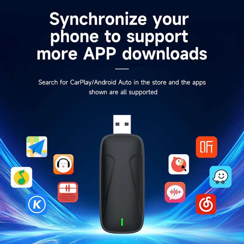 Original Carplay Wired To Wireless Box Adapter Car Connect Android Box, Model: MINI SE X2AIR Black