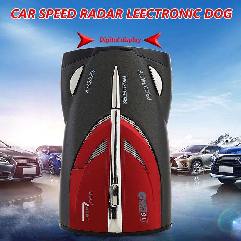 Car Radar Speed Detector Car Laser Enhanced Electronic Dog, Support English / Russian