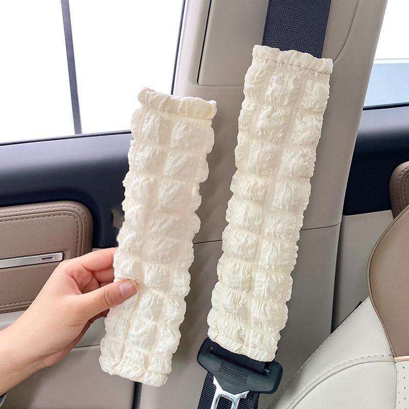 Puff Car Soft Comfortable Anti-Strangle Seat Belt Shoulder Guard(26x6.5cm)