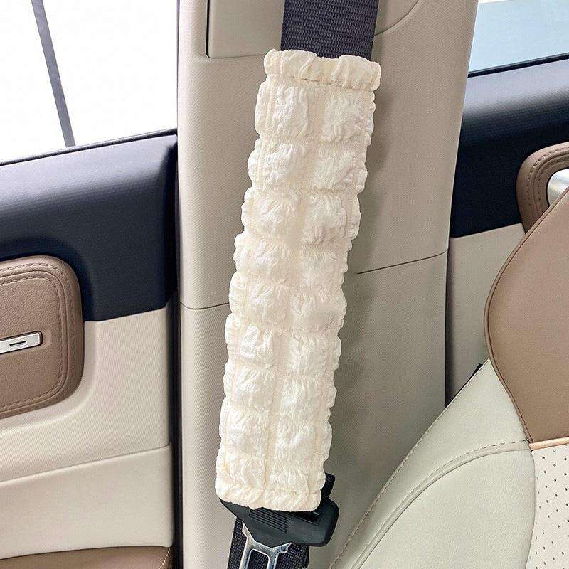 Puff Car Soft Comfortable Anti-Strangle Seat Belt Shoulder Guard(26x6.5cm)