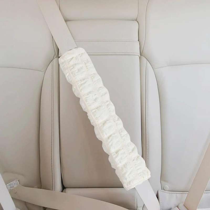 Puff Car Soft Comfortable Anti-Strangle Seat Belt Shoulder Guard(26x6.5cm)