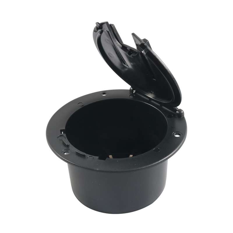 Yacht RV Round Wire Hatch Storage Box(Black)