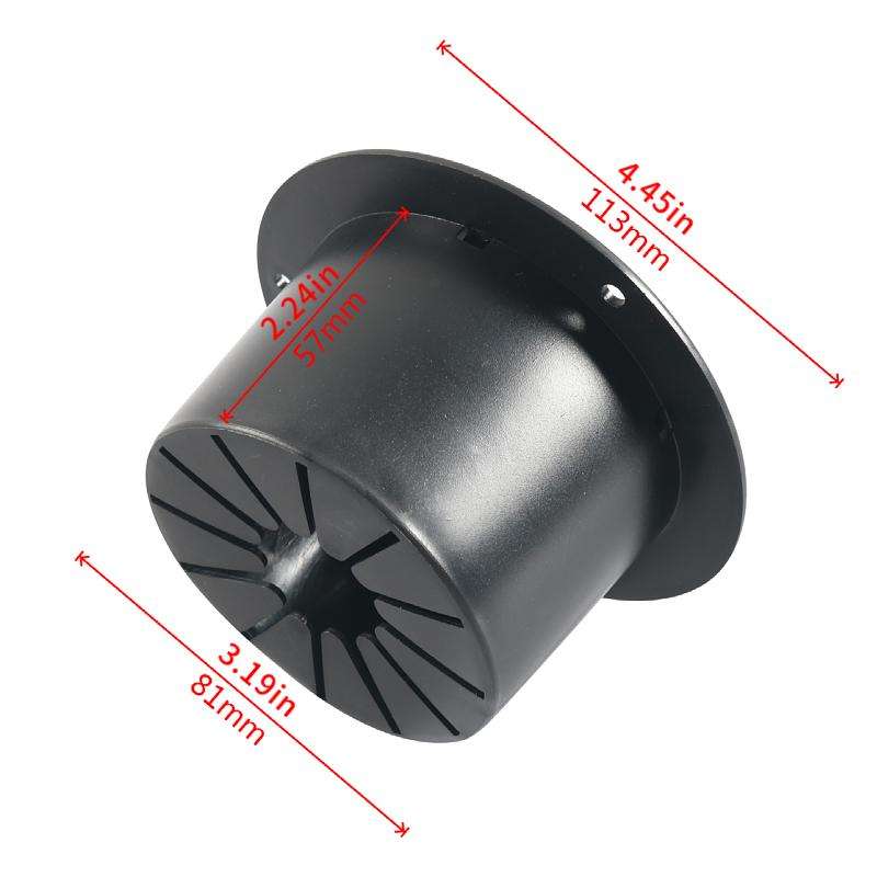 Yacht RV Round Wire Hatch Storage Box(Black)