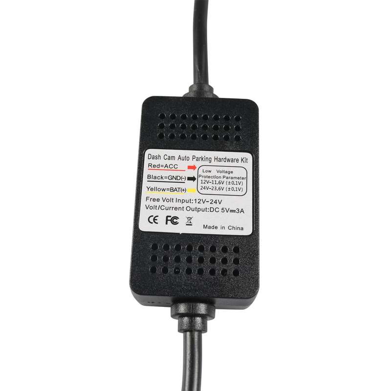 Car Driving Recorder Parking Monitoring 3A Step-down Cable Set, Specifications: Type-C 2 Wires