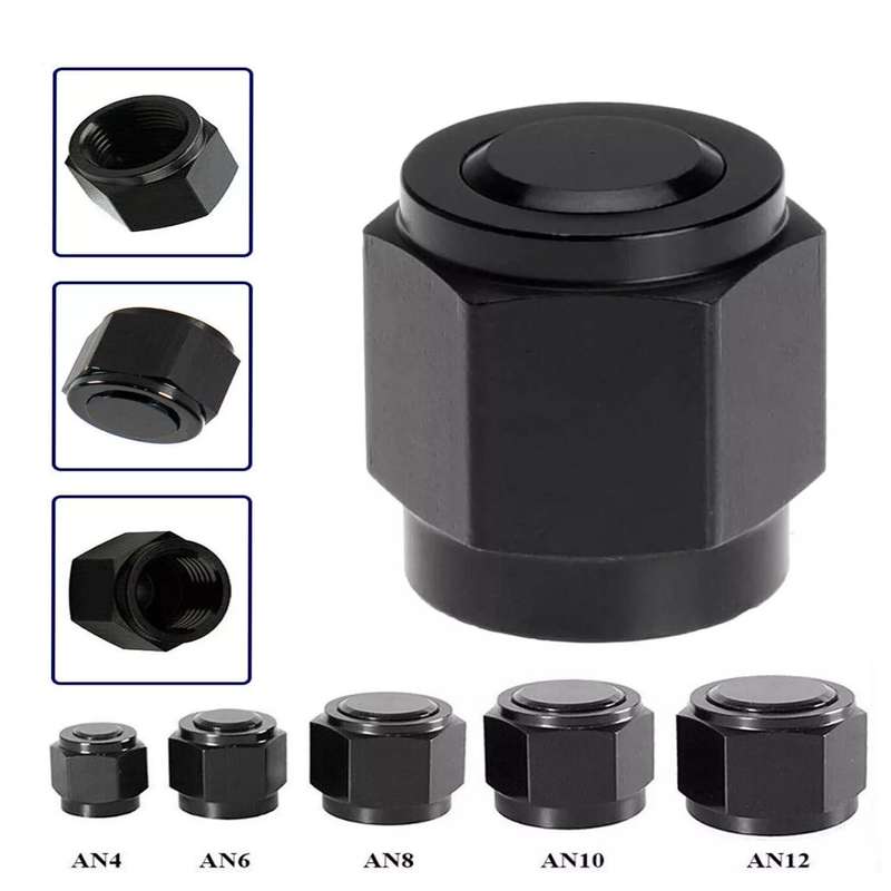 AN6 Oil Pipe Plug Aluminum Alloy Nut Car Modification Adapter