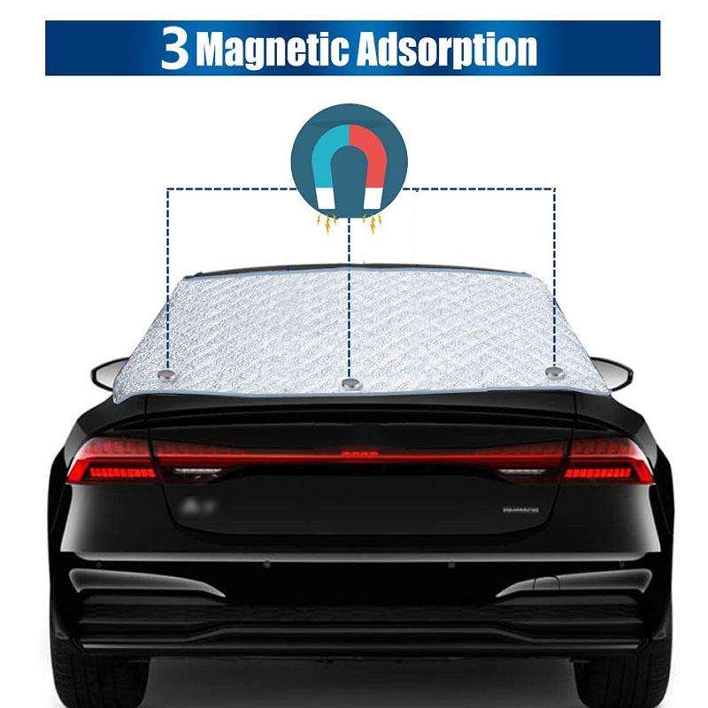 140 x 80cm Car Rear Window Thickened Sun Shield All-Weather Protective Cover(Silver)