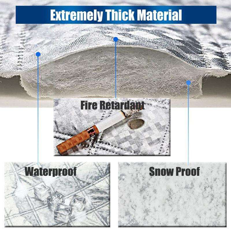140 x 80cm Car Rear Window Thickened Sun Shield All-Weather Protective Cover(Silver)