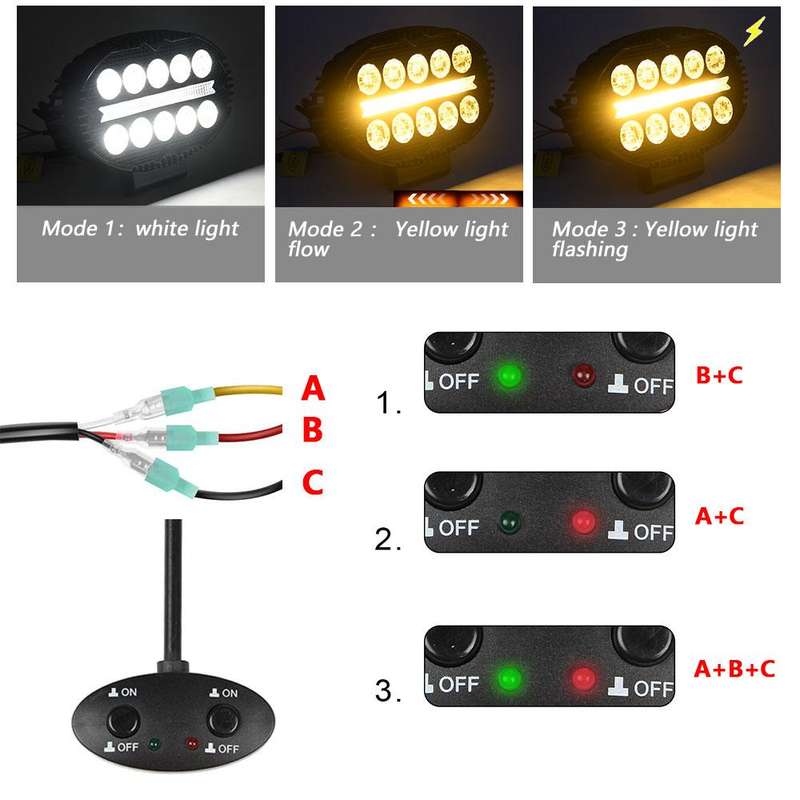 5.5 Inch Elliptical Hybrid Light Car Work Light(X14)