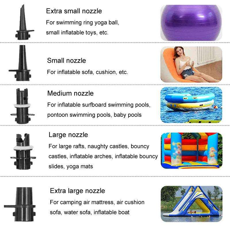 GLD-318 High Power 600W Electrical Inflatable Pump Tent Yoga Mat Inflator EU Plug