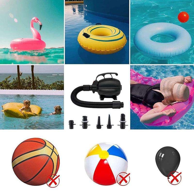 GLD-318 High Power 600W Electrical Inflatable Pump Tent Yoga Mat Inflator EU Plug