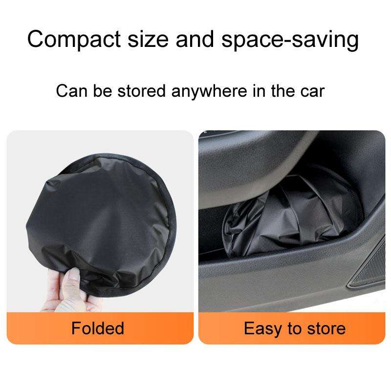 1pair Car Quick Installation Static Film Adsorption Opaque Window Sunshade, Style: Front(Black)