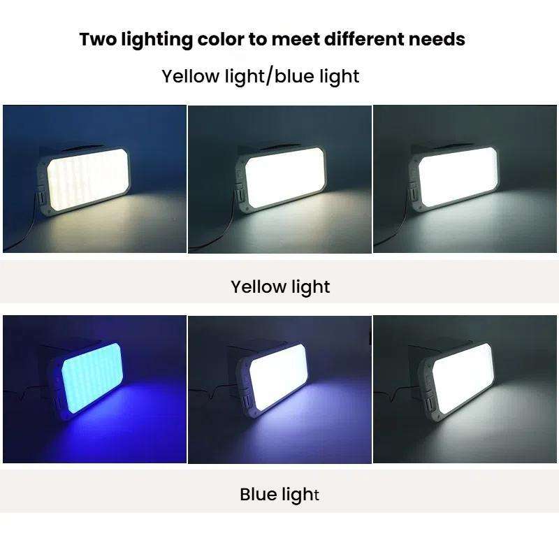12-30V RV Light 198 LEDs 3-Color Temperature Dimmable Roof Light, Color: Blue White Light