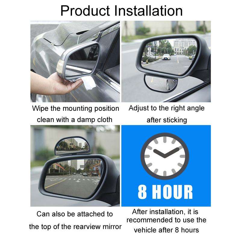 Trainer Car Rearview Mirror Plus Blind Spot Mirror Car Reversing Aid Car Small Round Mirror, Color: