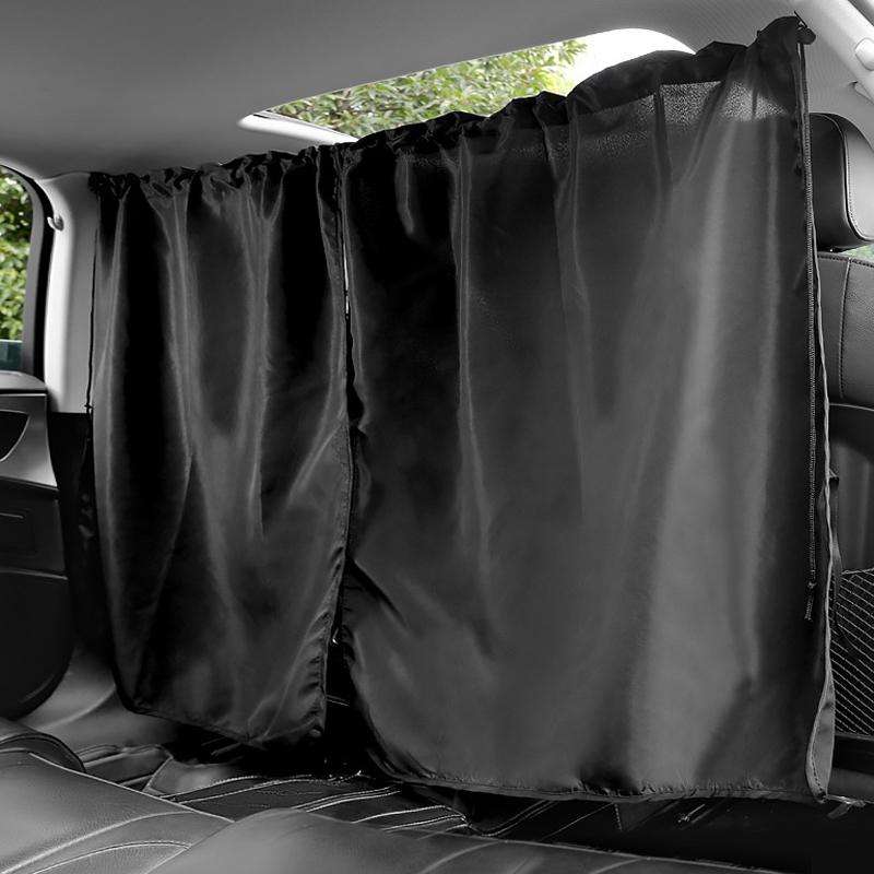 5pcs / Set Car Rear Side Blackout Sunshade Curtains Automobile Privacy Sunshade(Black)