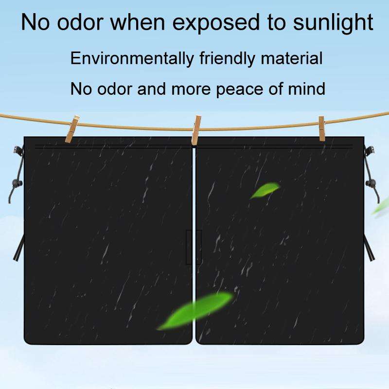 5pcs / Set Car Rear Side Blackout Sunshade Curtains Automobile Privacy Sunshade(Black)