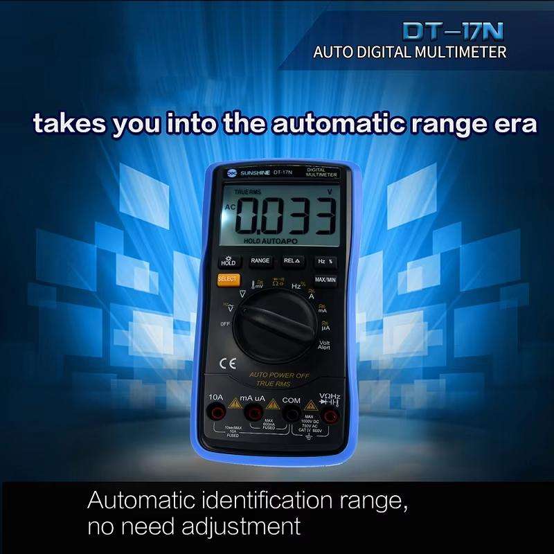 SUNSHINE DT-17N Auto Range Digital Multimeter LCD Display Tester Pen High Precision Measurement Of C