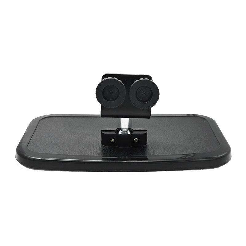 Universal Offshore Yacht Square Center Mirror Rearview Mirror Reflector(Black)