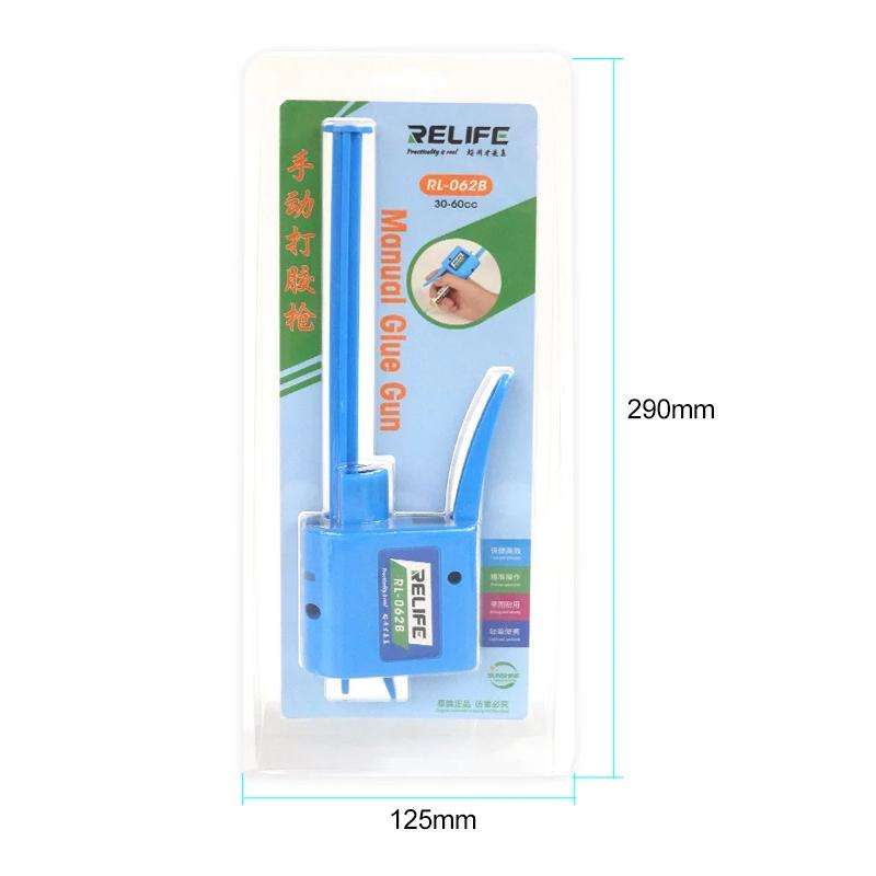 RELIFE RL-062B 30CC Manual Glue Tapper Cell Phone Repair Motherboard Soldering Oil Syringe Booster T