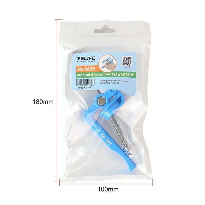 RELIFE RL-062D 5-10CC Manual Glue Tapper Cell Phone Repair Motherboard Soldering Oil Syringe Booster