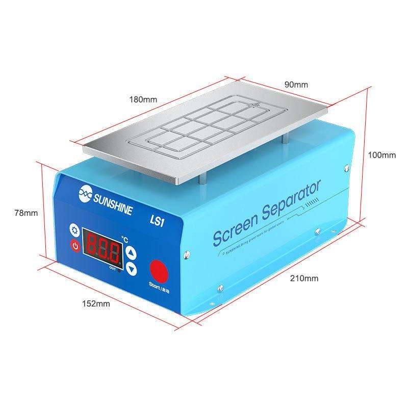 SUNSHINE LS1 Mobile Phone LCD Screen Repair Heated Separator Curved Straight Screen Frame Removal Ma