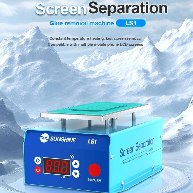 SUNSHINE LS1 Mobile Phone LCD Screen Repair Heated Separator Curved Straight Screen Frame Removal Ma