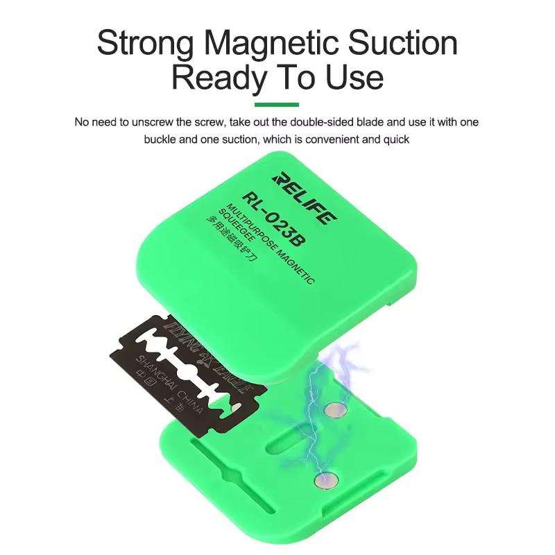 RELIFE RL-023B Multi-purpose Magnetic Spatula LCD Screen Degumming Glass Cleaning Knife