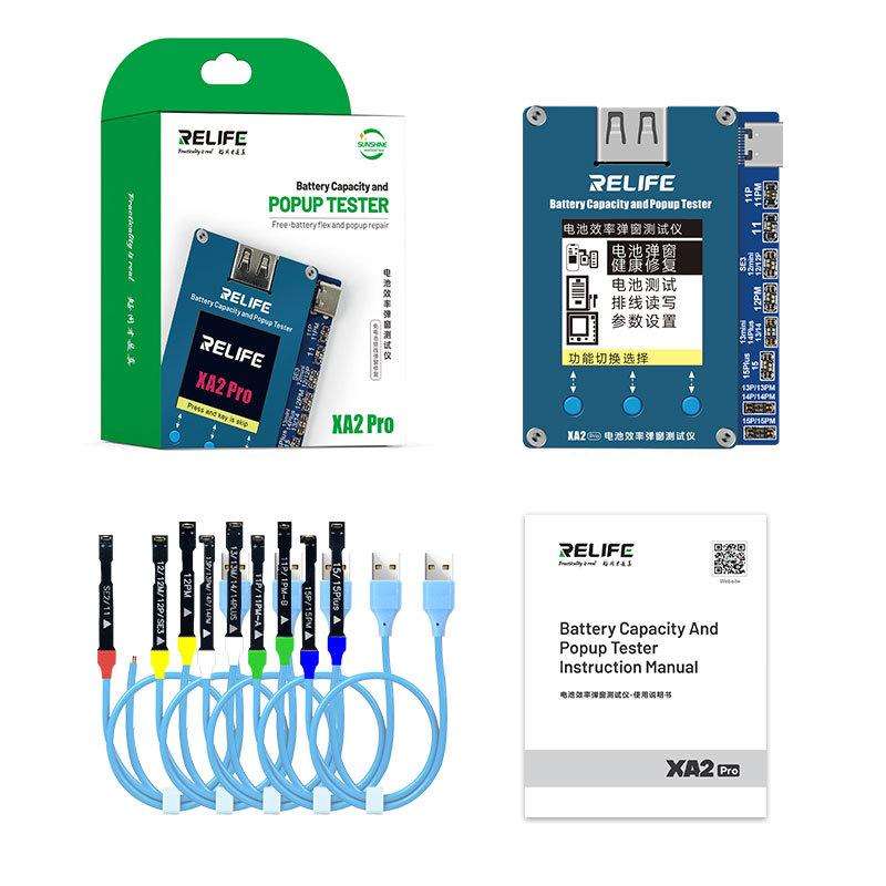 RELIFE XA2 Pro Battery Health Rate Tester No External Cable Battery Efficiency Popup Tester