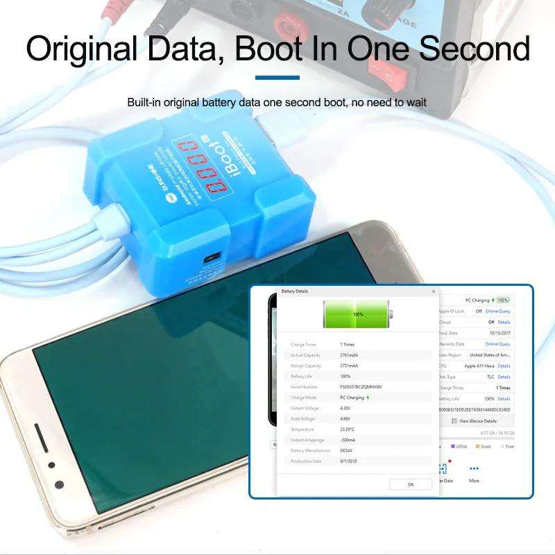 SUNSHINE iBoot C For Android 8V High Voltage Power Supply Test Boot Line Cell Phone Repair Tool Batt