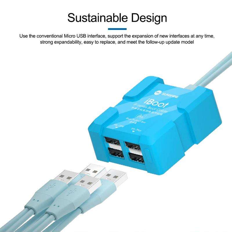 SUNSHINE iBoot A For iPhone Battery Power Supply Test Boot Cable Cell Phone Repair Boot Control Line