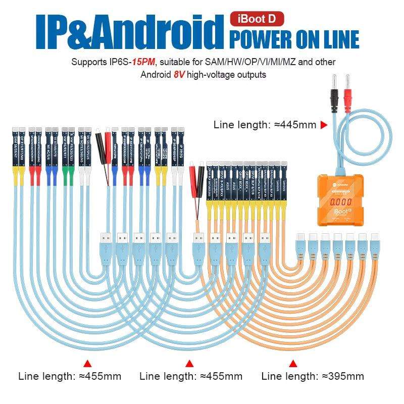 SUNSHINE iBoot D For iPhone Android Power Cable Mobile Phone Repair Tool Battery Power Test Boot Cab