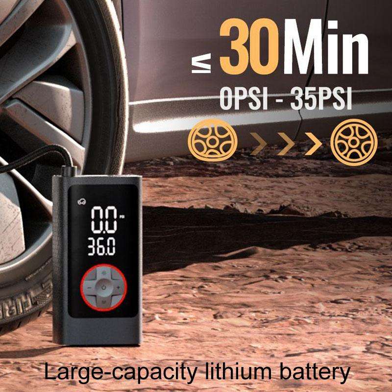 ATJ-004 Smart Wireless Digital Display Portable Car Tire Pump Multi-Function Inflator(Lithium Batter