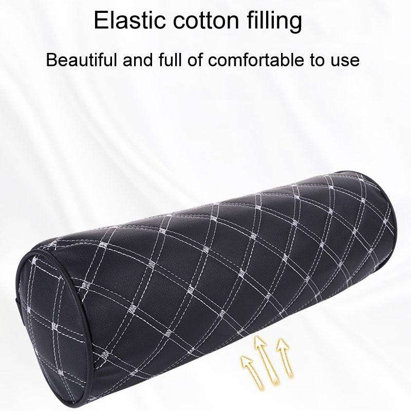 Cylinder Model Car Headrest Neck And Waist Protection Cushion(Brown)
