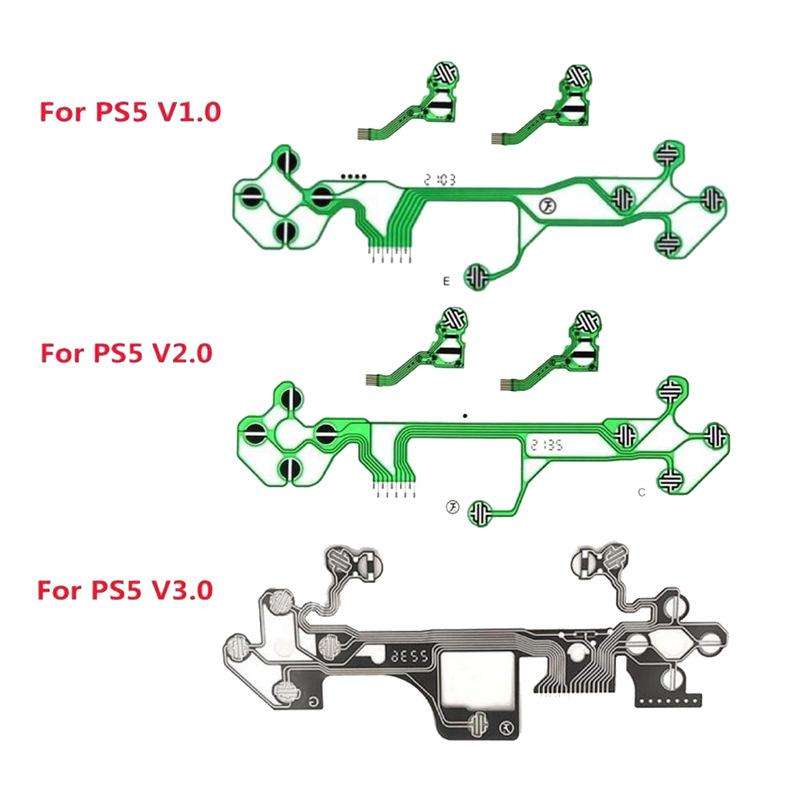 For PS5 V2.0 5sets Controlle Button Ribbon Circuit Board Conductive Film