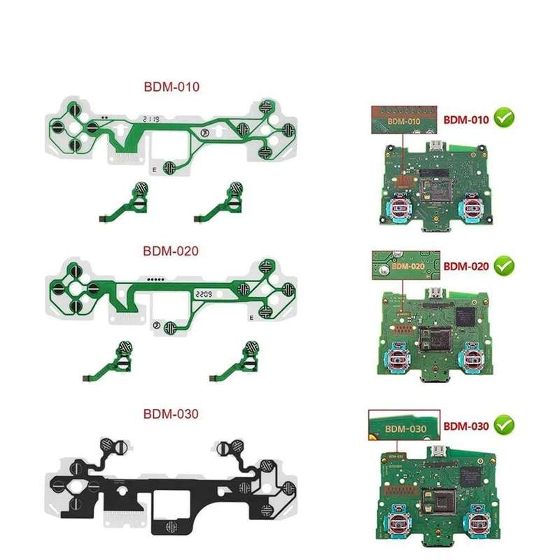 For PS5 V2.0 5sets Controlle Button Ribbon Circuit Board Conductive Film