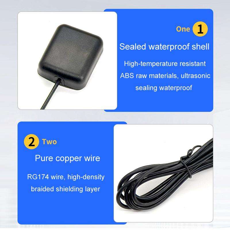 3pcs / Set Palminfo Android Navigation Cable 6-Pin GPS Antenna Reverse Rear View Wire