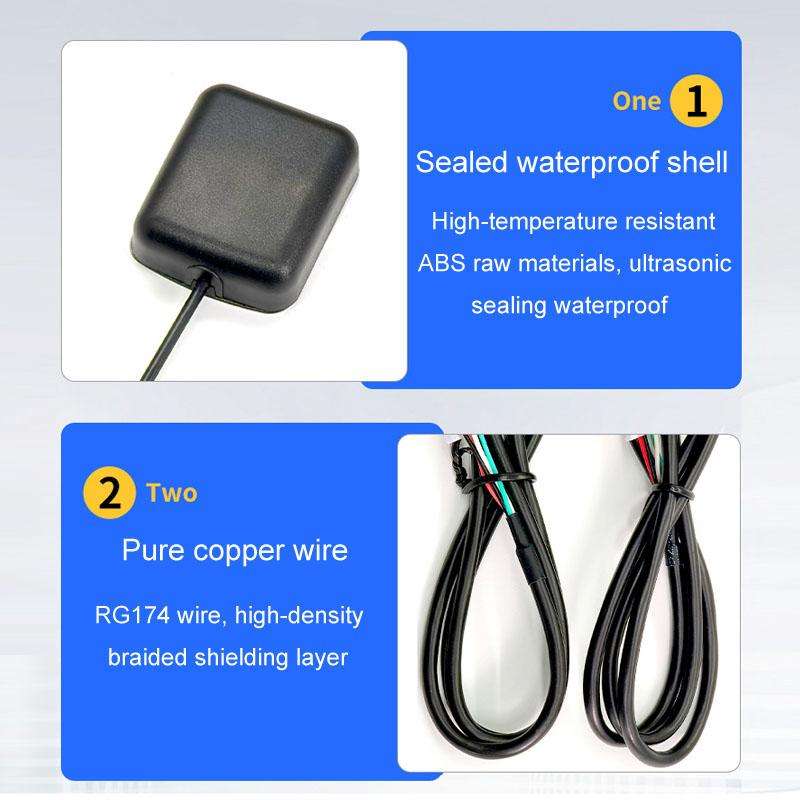 4pcs / Set Palminfo Car Navigation Universal Power Cord GPS Antenna 4Pin 6Pin USB Cable Reversing Re