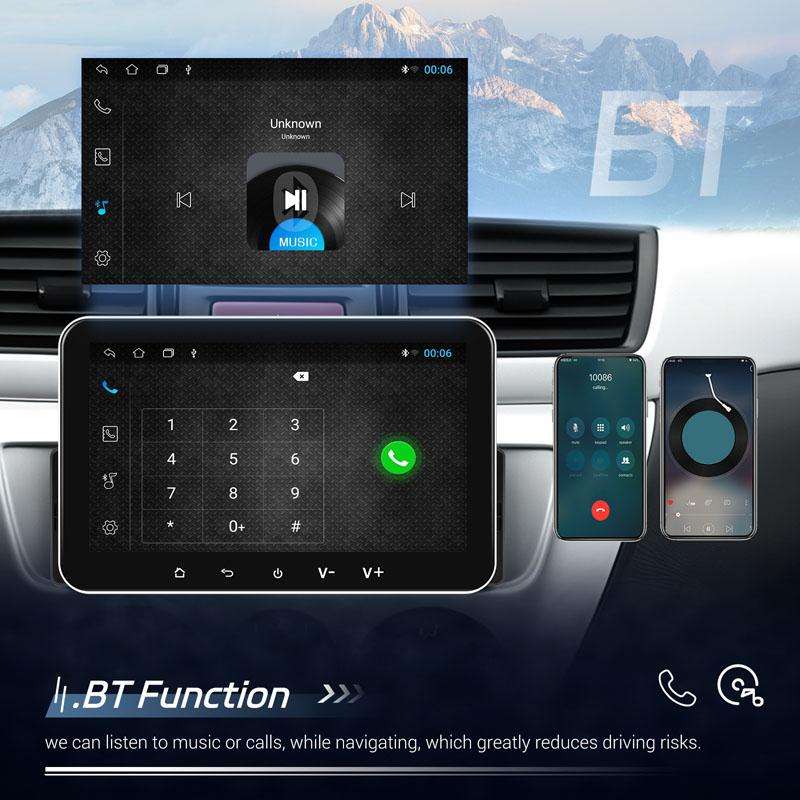 7 inch Horizontal Screen Android 13.0 Single Spindle Universal Car Multimedia Player, Style: Standar