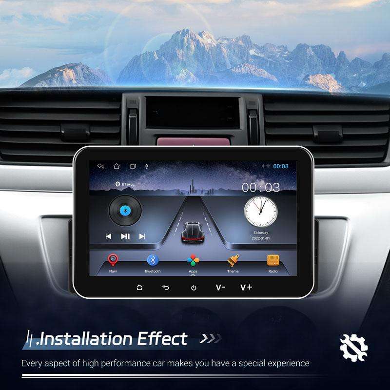 7 inch Horizontal Screen Android 13.0 Single Spindle Universal Car Multimedia Player, Style: Standar