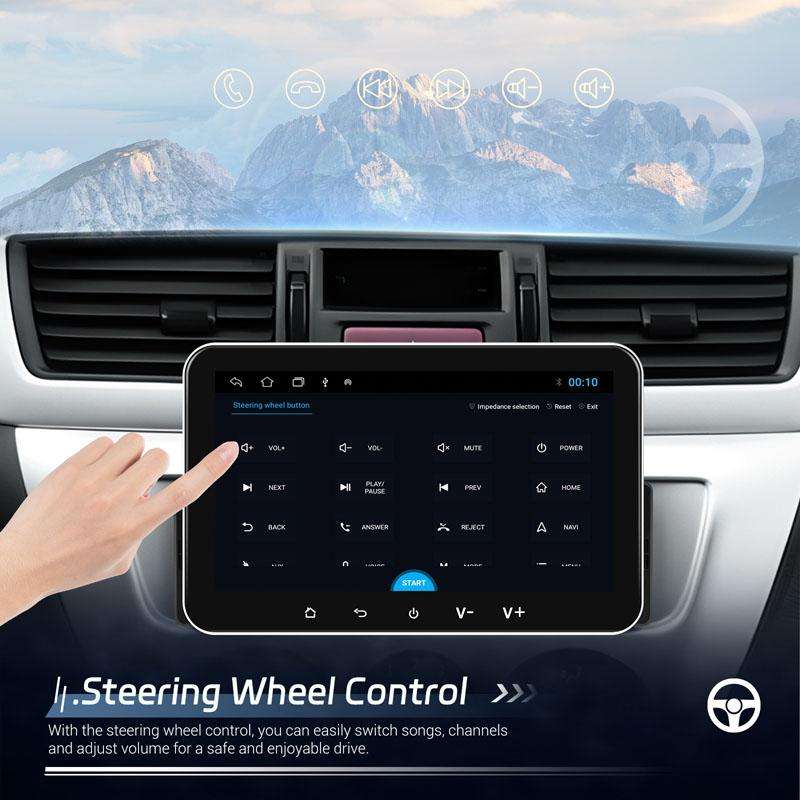 7 inch Horizontal Screen Android 13.0 Single Spindle Universal Car Multimedia Player, Style: Standar