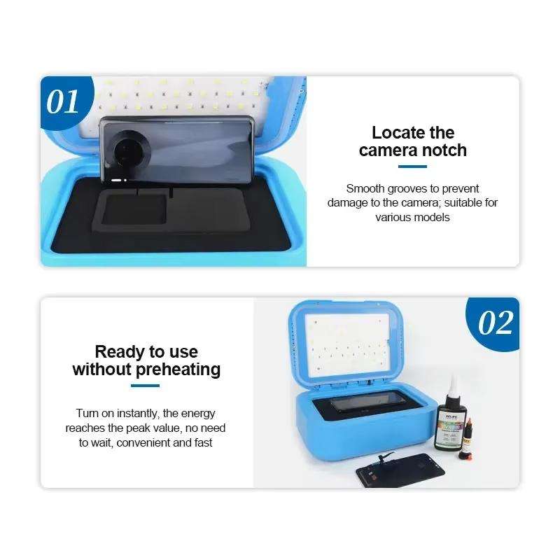 SUNSHINE S-918B Plus UV Curing Box Mobile Phone LCD Screen OCA Bonding Vacuum Laminated Machine(EU P