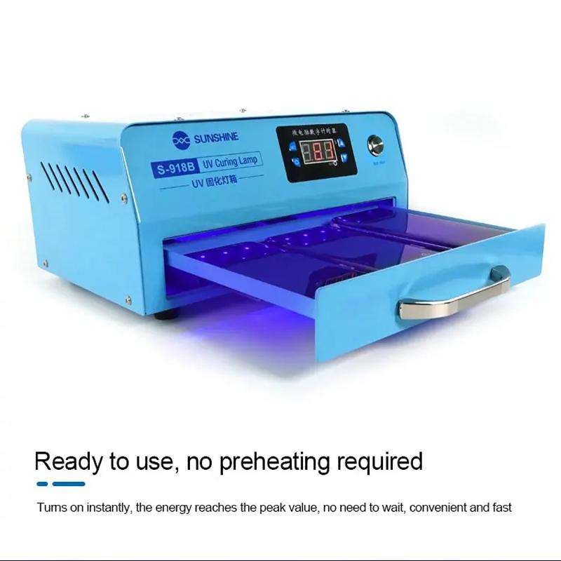 SUNSHINE S-918B UV Curing Filming Box LED High-Power UV Mobile Phone Curved Screen Optical Shadowles