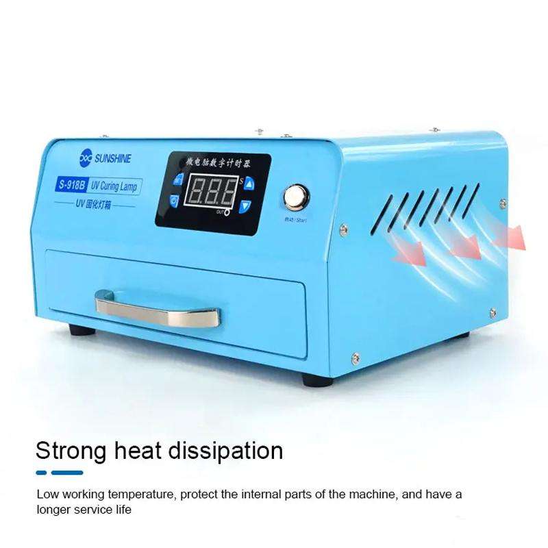 SUNSHINE S-918B UV Curing Filming Box LED High-Power UV Mobile Phone Curved Screen Optical Shadowles