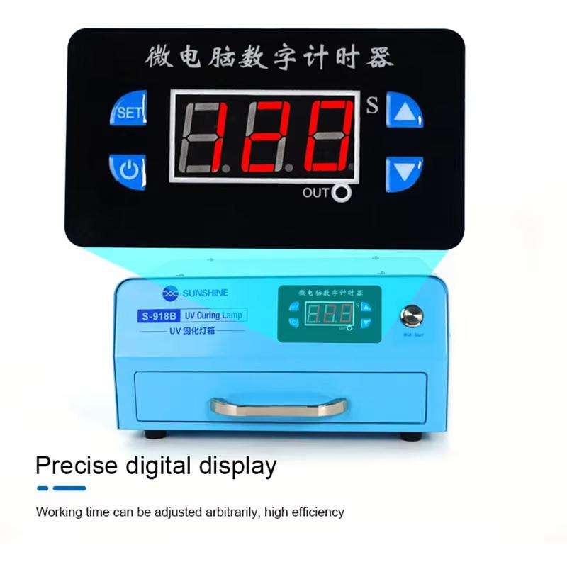 SUNSHINE S-918B UV Curing Filming Box LED High-Power UV Mobile Phone Curved Screen Optical Shadowles