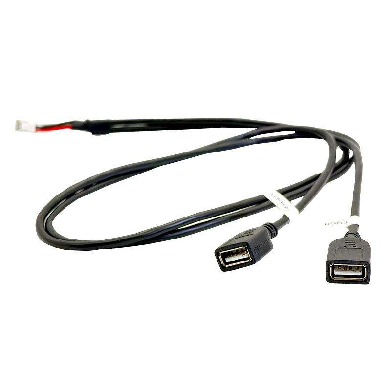 75cm Palminfo Android Navigation 6 Pin Dual-Head USB Cable Car Screen Modification Universal Power C