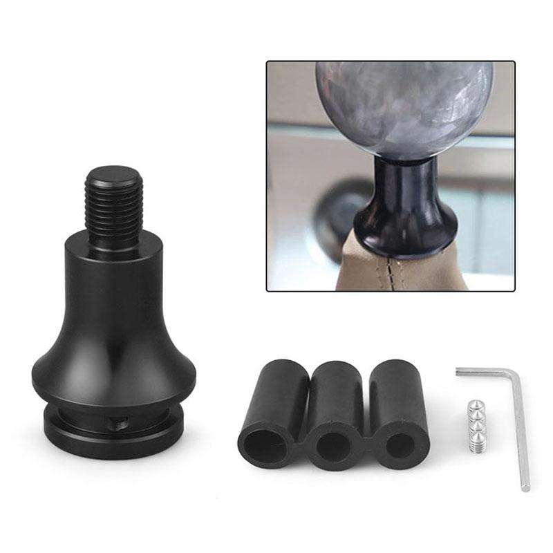 For M12 x 1.25 Car Modified Gear-Head Thread Converter Gear Lever Adapter(Silver)